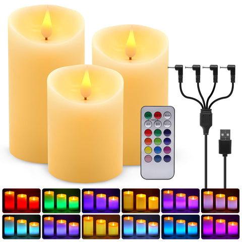 ALED LIGHT rechargeable candles with remote for easy ambient lighting at home.