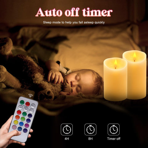 Remote control with 18 keys for precise scheduling and ambiance.