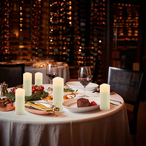 ALED LIGHT wedding or event decor candles in use.