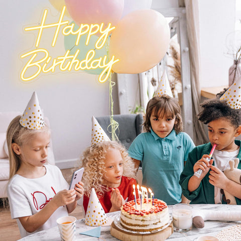 ALENEY compact birthday sign fits small and large spaces