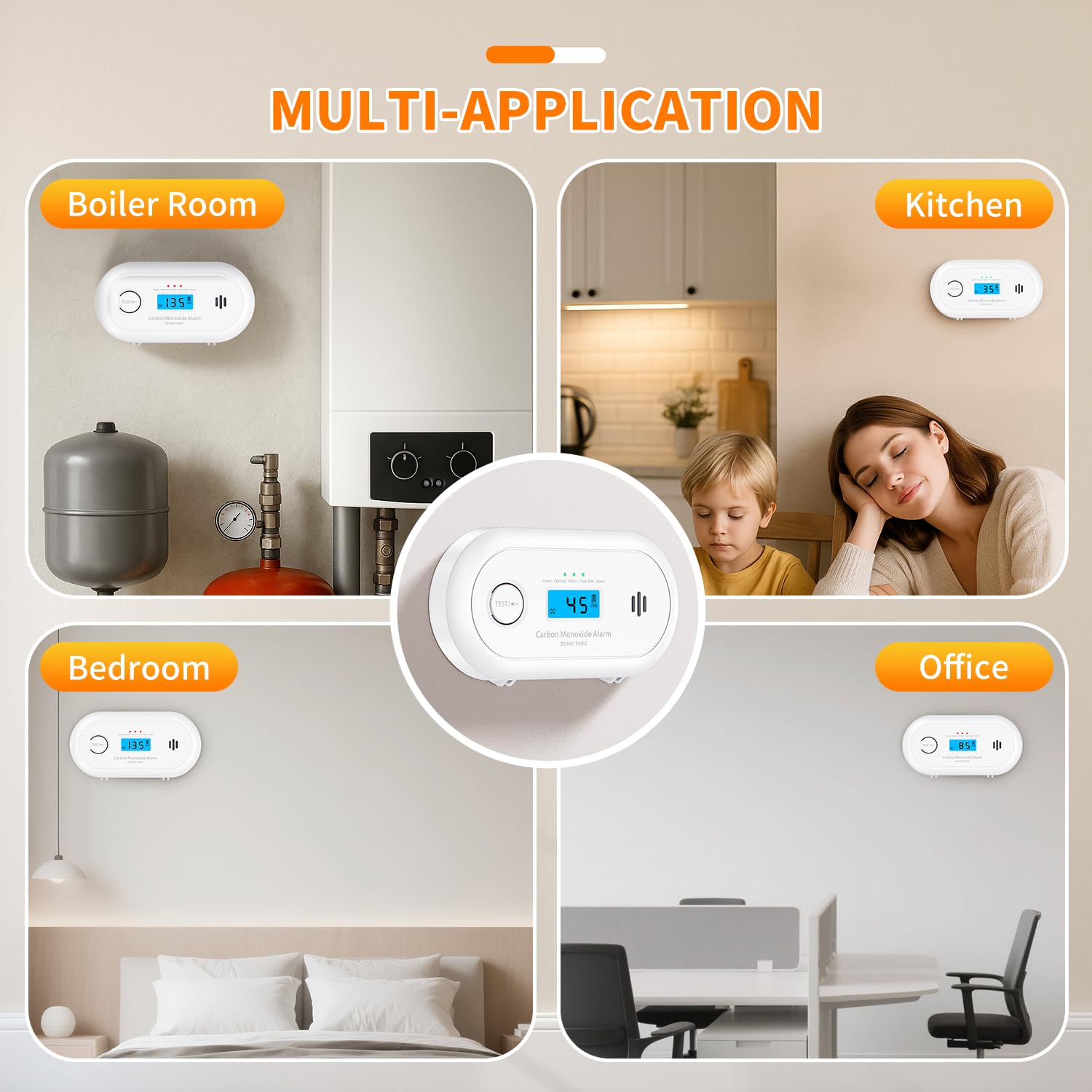 Alertlink CO detector long-life battery promises years of uninterrupted safety.