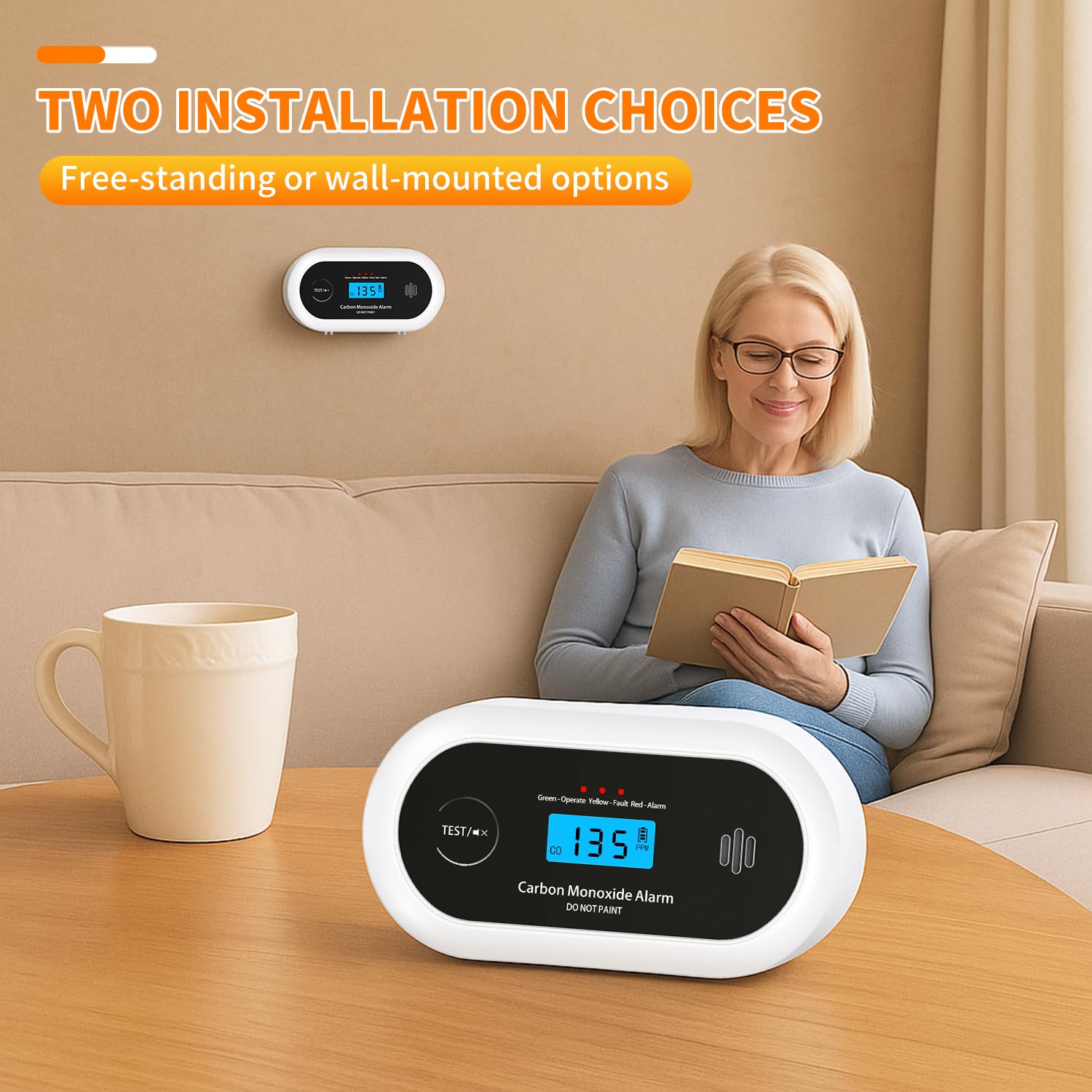 Alertlink portable CO detector ideal for travel, hotels, and RVs