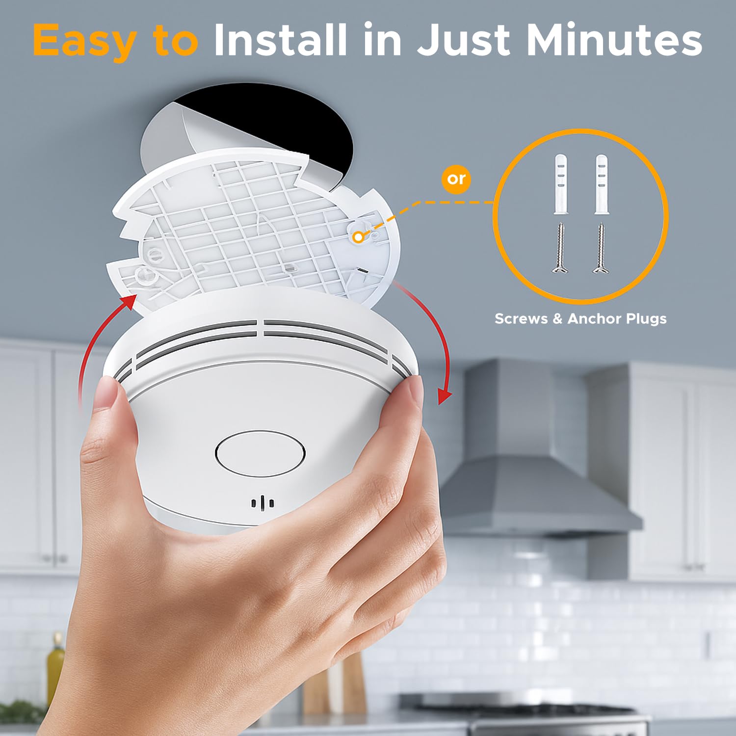 Built-in 10-year battery in the Alertlink VS02 reduces maintenance