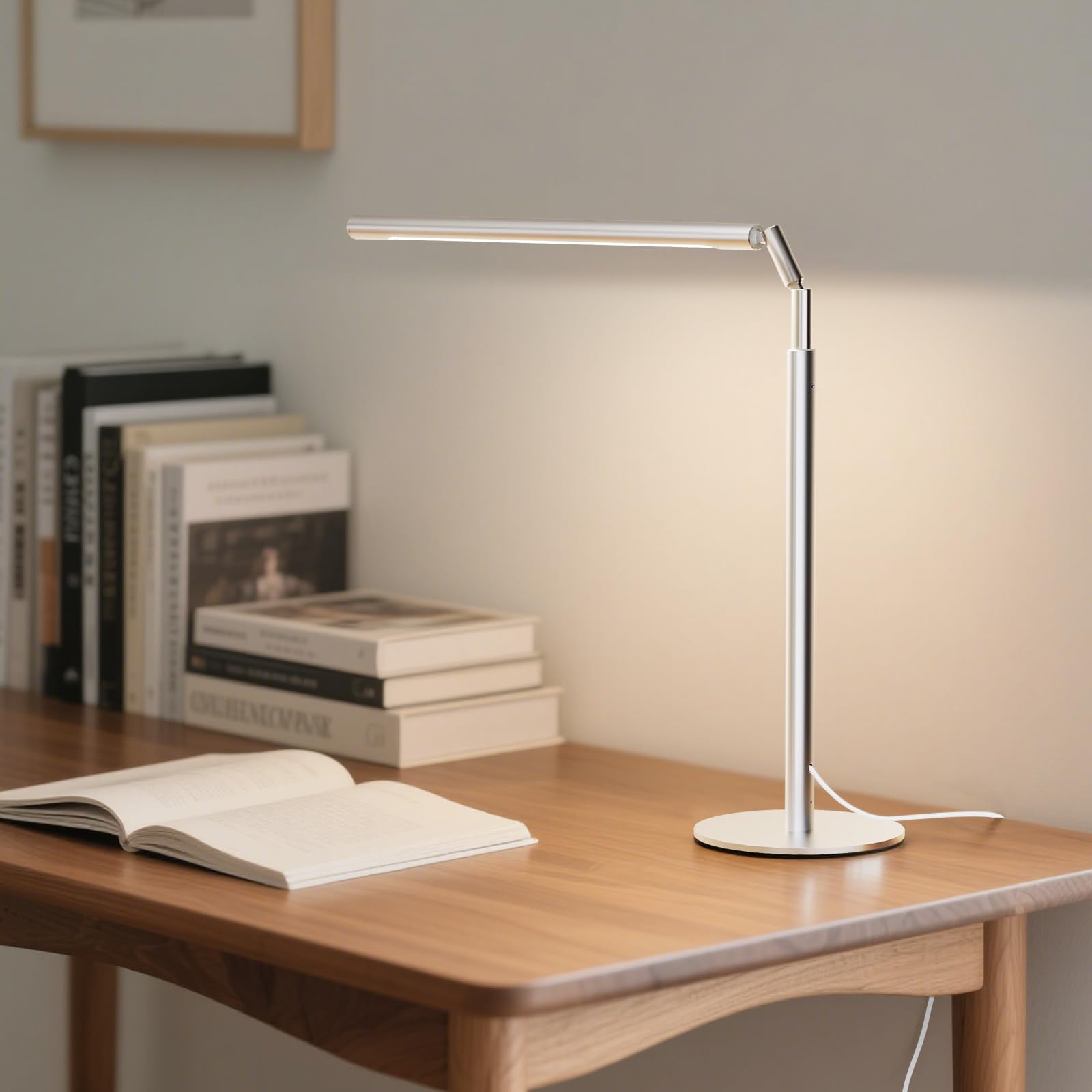 ALFELE eye-friendly desk lamp with flicker-free LEDs and CRI>90.