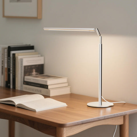 ALFELE eye-friendly desk lamp with flicker-free LEDs and CRI>90.