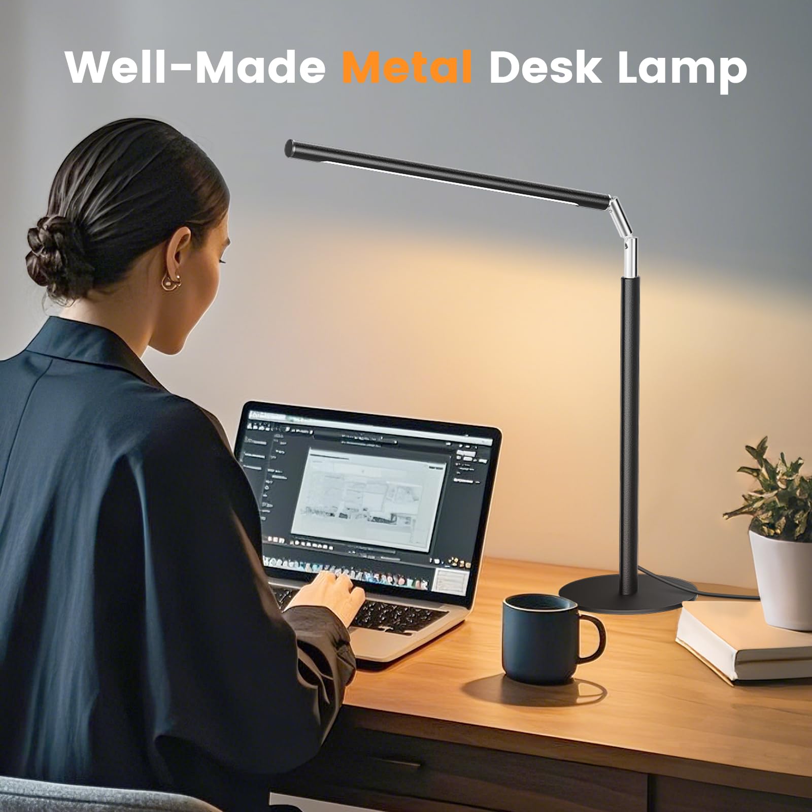 ALFELE foldable arm enables space-saving setup and easy storage between tasks.