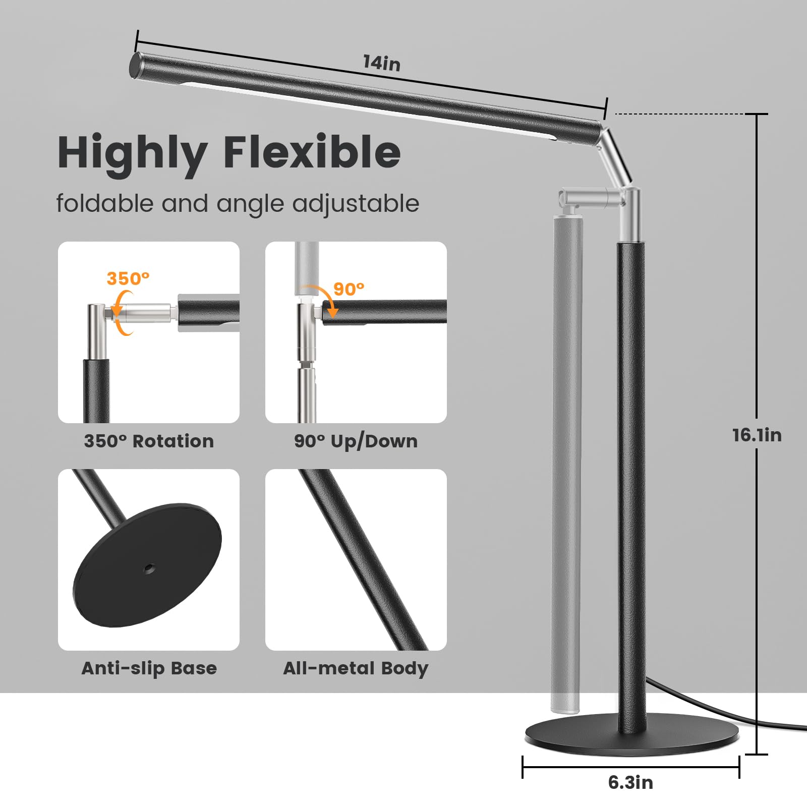 ALFELE tilting head lets you align the beam for detailed work and drawing.