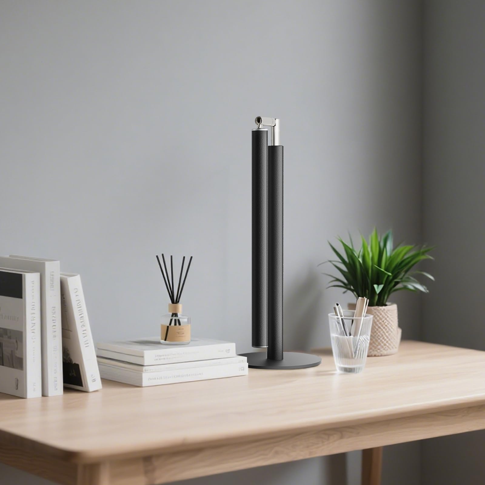 ALFELE USB-powered design keeps the lamp ready on any desk.