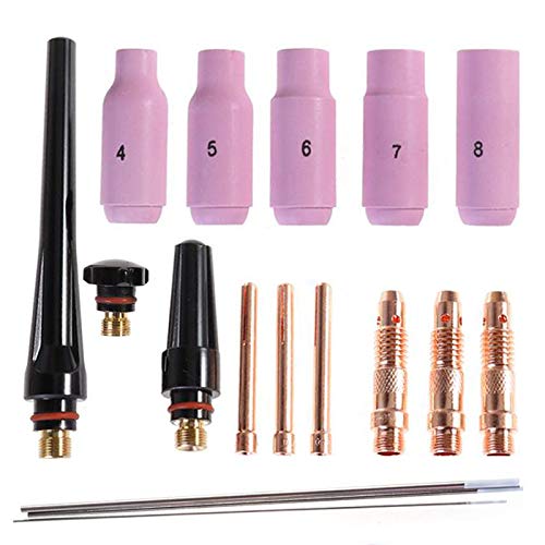 Alffun back cups set for TIG torch shielding and stability.