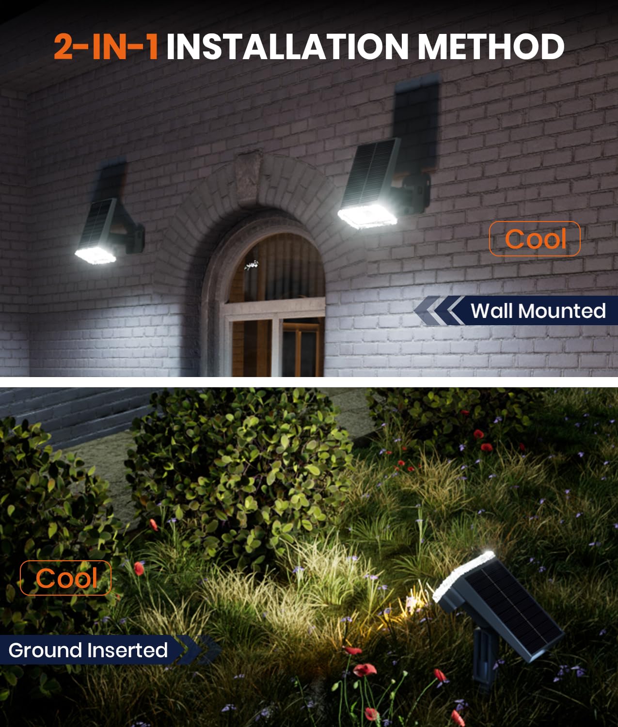 ALFIOT solar light weatherproof for all-season outdoor durability