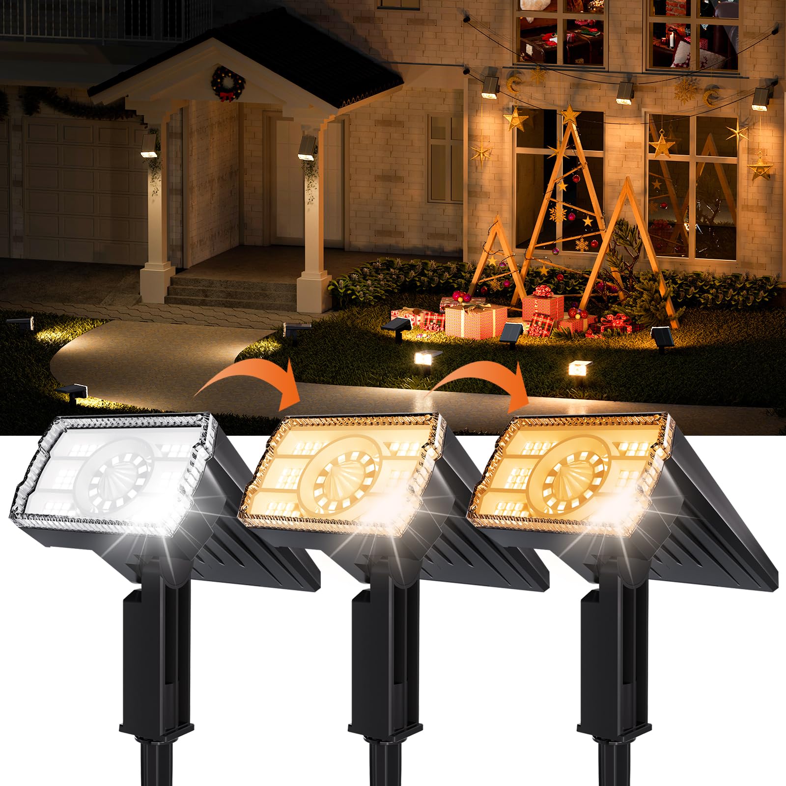 ALFIOT solar light IP67 pathway illumination for year-round use