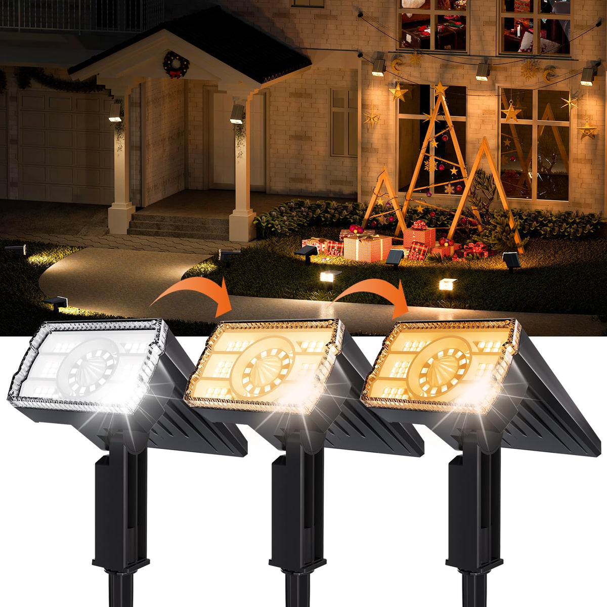 ALFIOT solar light IP67 pathway illumination for year-round use