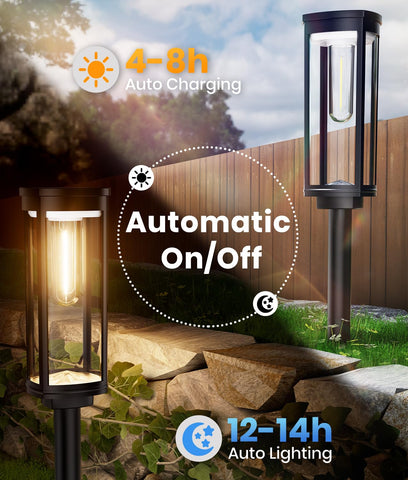 ALFIOT solar pathway light ideal for driveways, yards, and gardens.