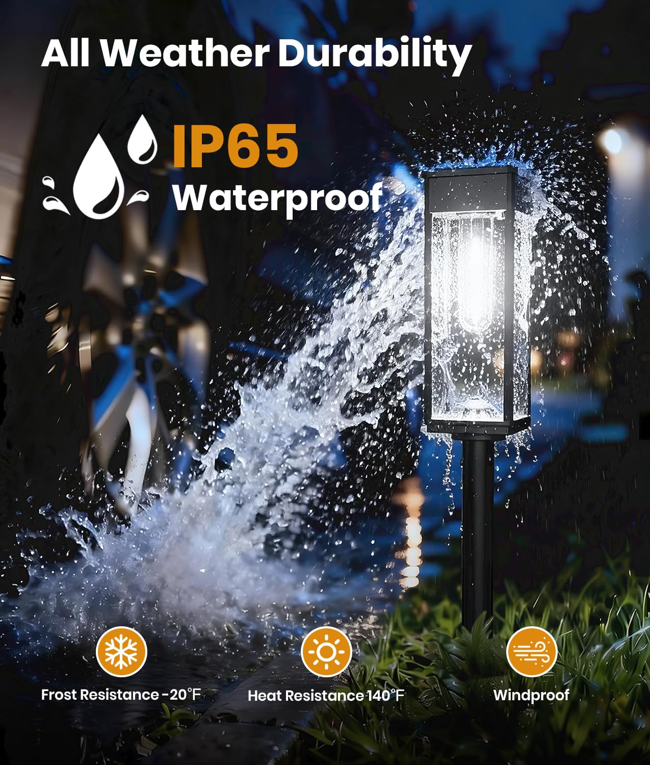 ALFIOT easy-install solar pathway light for quick placement