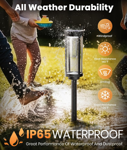 ALFIOT solar pathway light with large battery for longer evenings.