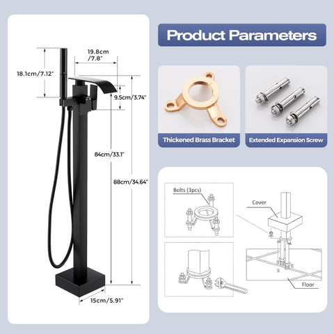 ALGRTS brass base with expansion bolts ensures secure, safe installation.