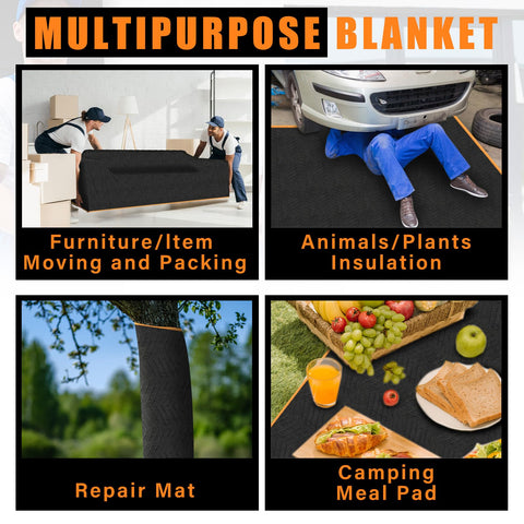 Aliceset packing blanket on dolly used for safe transport.