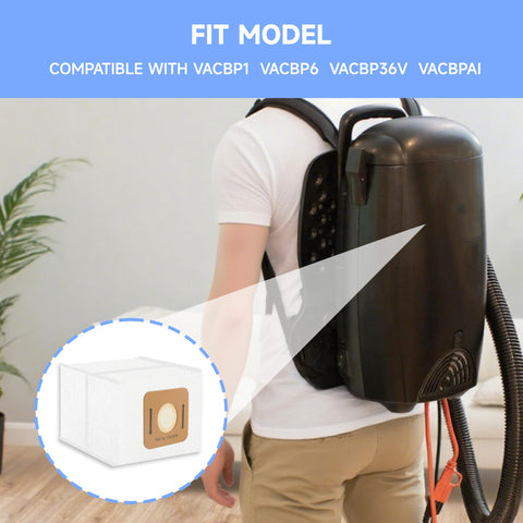 Aliddle Vacbp6 bags with 5-layer filtration catching dust and hair
