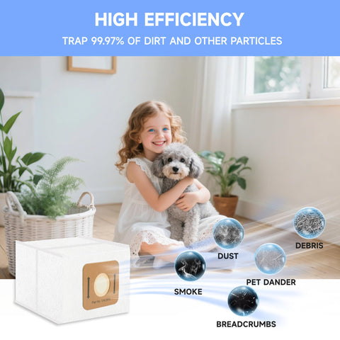 Aliddle Vacbp6 bags in a home setting, suitable for multiple rooms