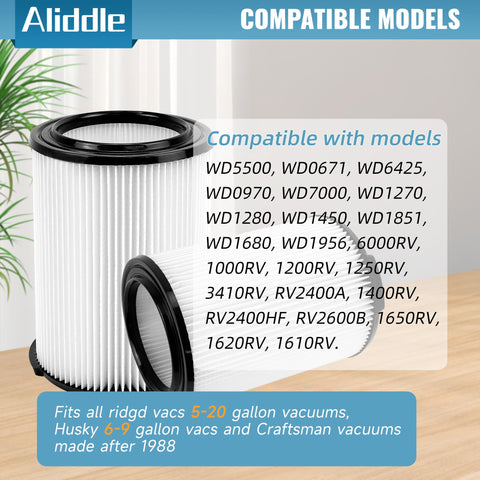 Aliddle VF4000 filter, washable and reusable for durability