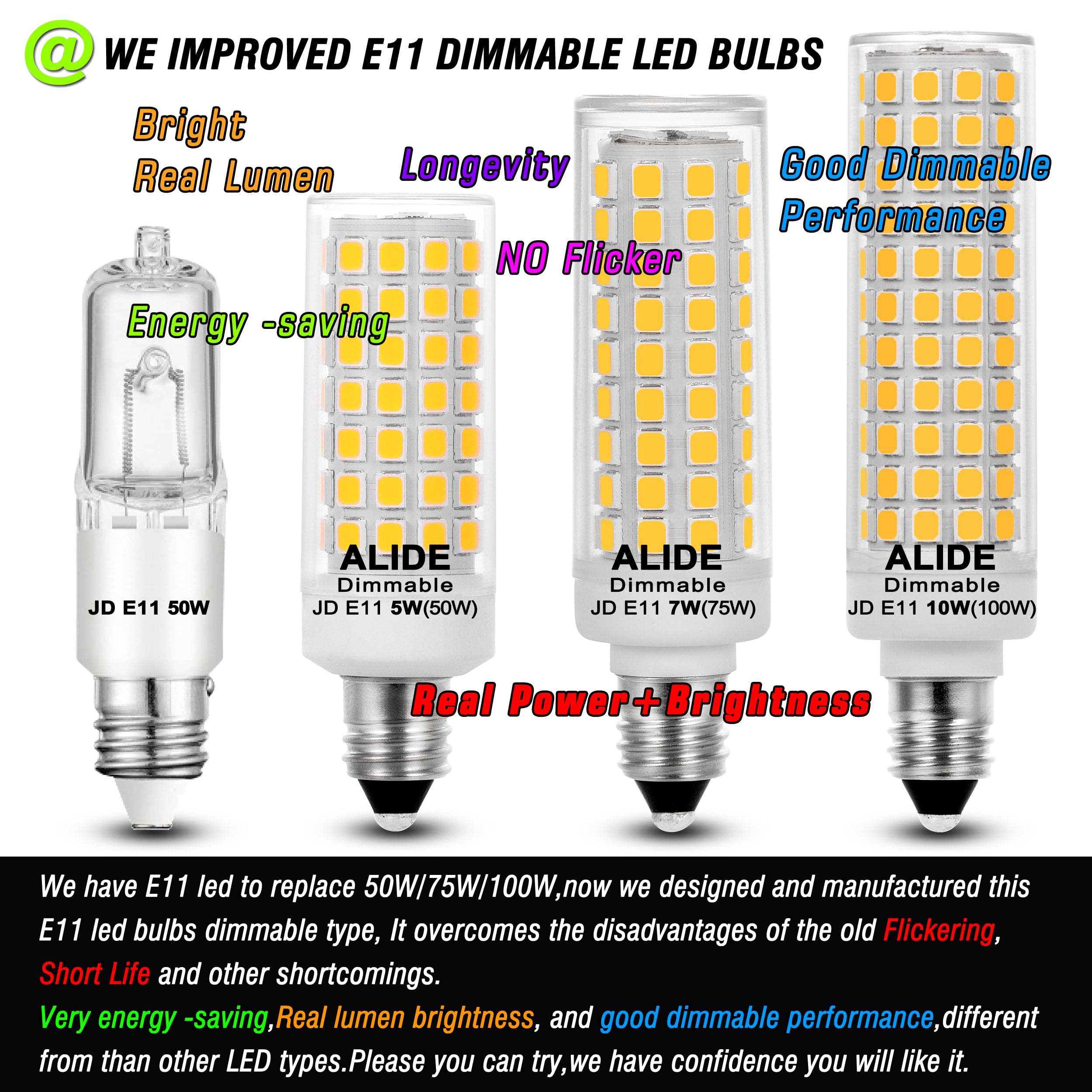 ALIDE E11 LED bulbs 4000K natural white for fixtures