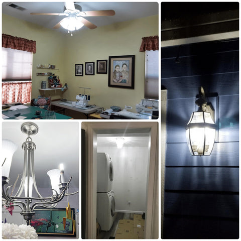 ALIDE E12 100W dimmable bulb in salt lamp delivering crisp daylight glow.