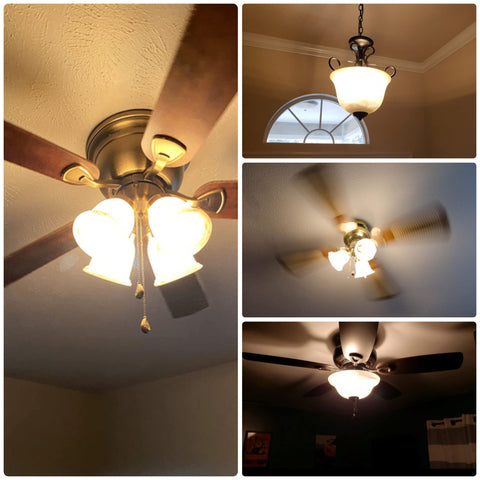 ALIDE E12 bulb ideal for chandeliers and ceiling fans in living spaces