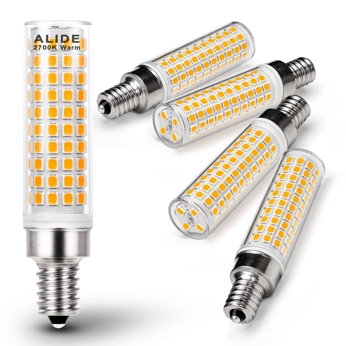 ALIDE E12 bulb compact design delivers 1200 lumens for bright chandeliers