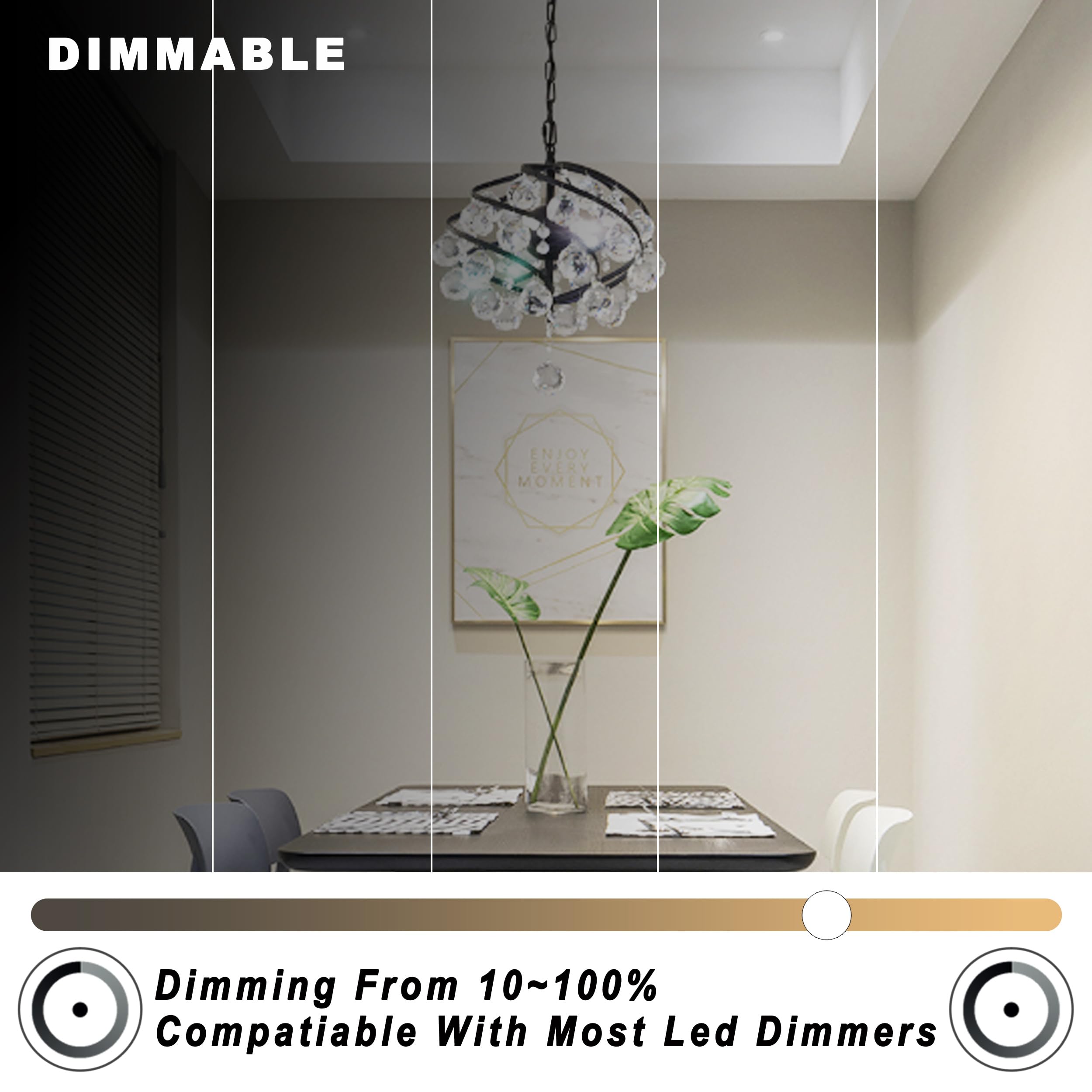 ALIDE E12 candelabra bulbs dimmable for chandeliers and intimate dining spaces.