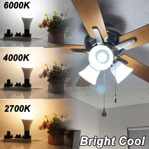 ALIDE E12 bulb installed in a ceiling fixture for chandelier lighting