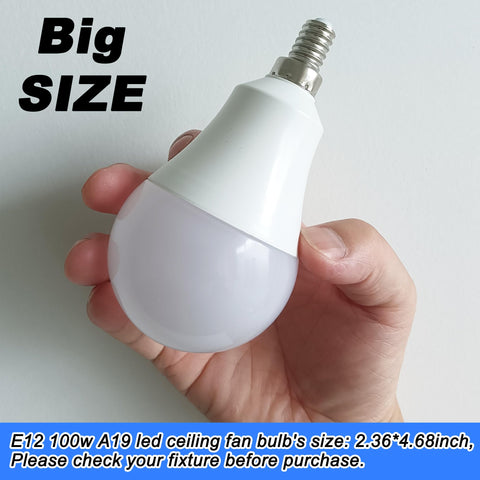 ALIDE E12 bulb close-up showing round globe and E12 base