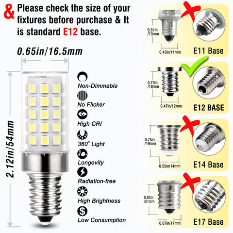 ALIDE E12 LED Candelabra Bulb for outdoor use with proper fixtures
