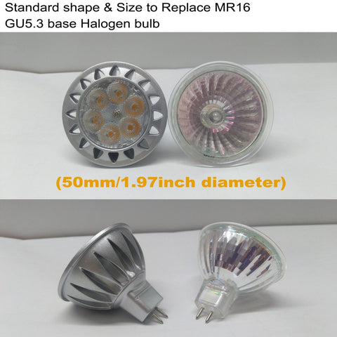 ALIDE MR16 7W LED bulb with 2700K warm light for cozy living spaces.