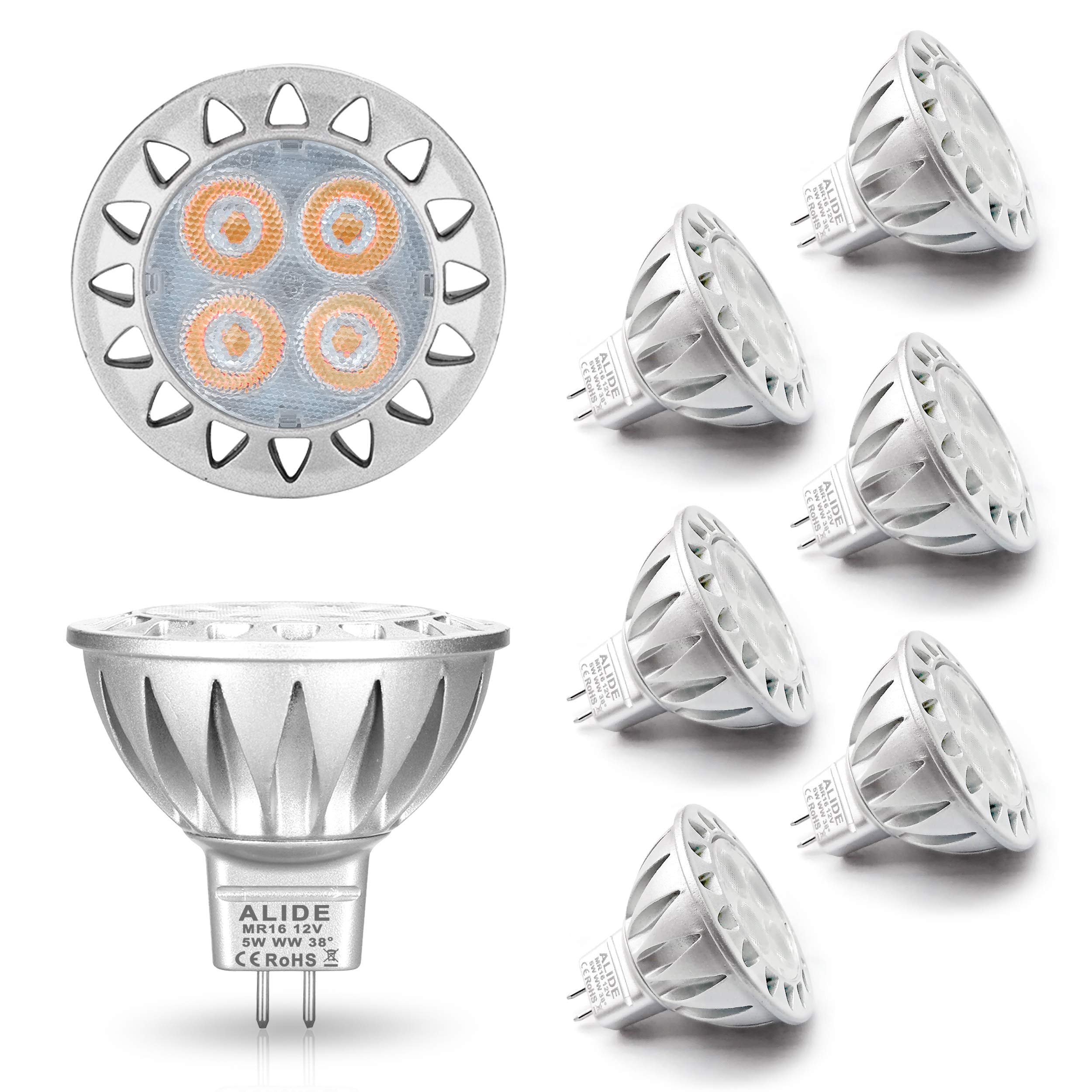 ALIDE MR16 LED bulbs 5W deliver 450 lumens for efficient replacements