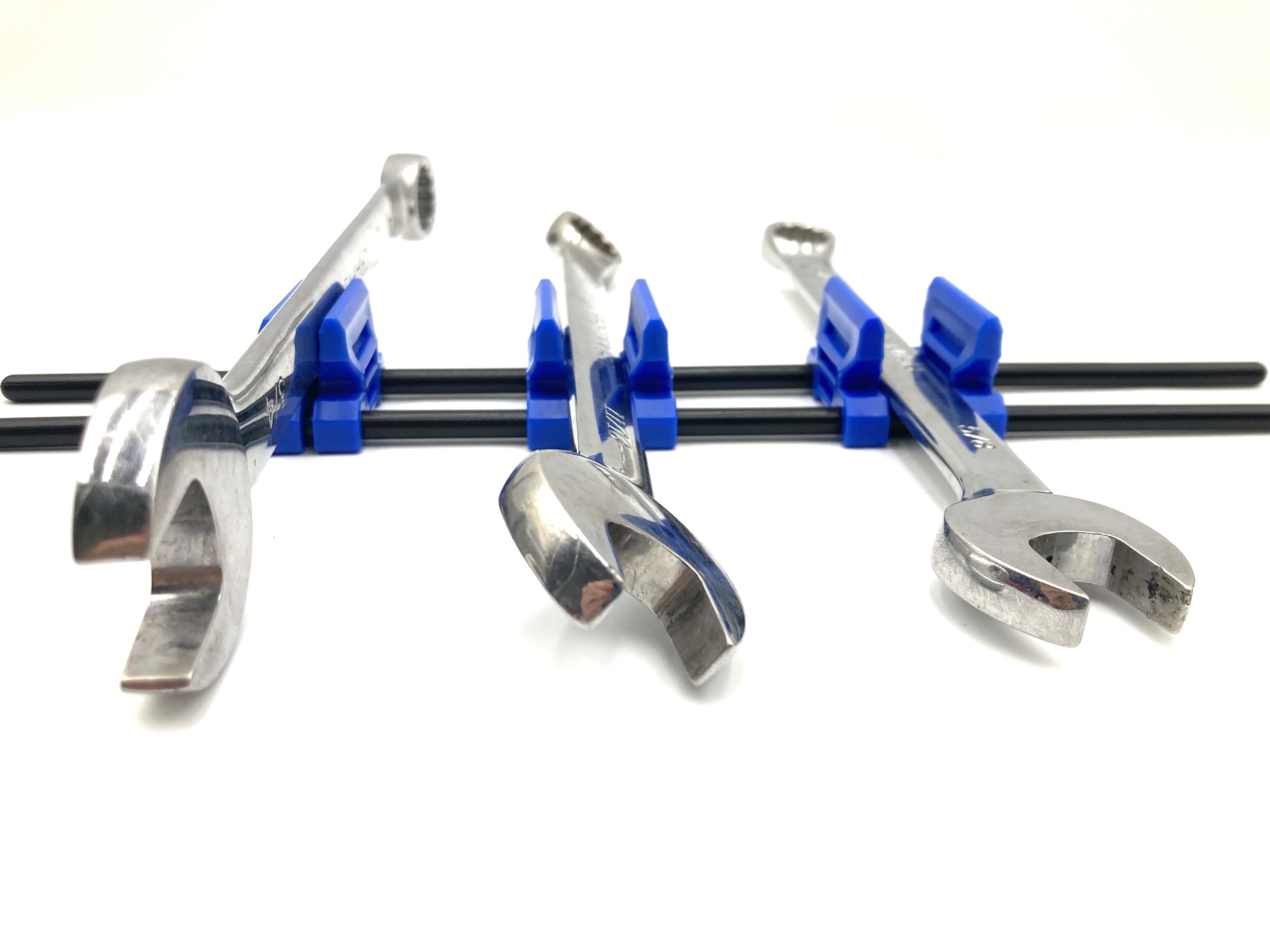 Alien Space Saver poly pro rod system offers infinite adjustability for tool customization.