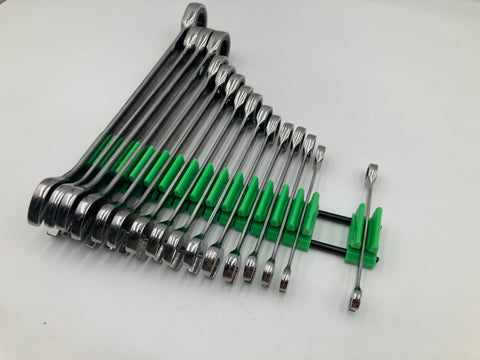 Alien Space Saver vertical standing setup saves workspace while keeping wrenches within reach.