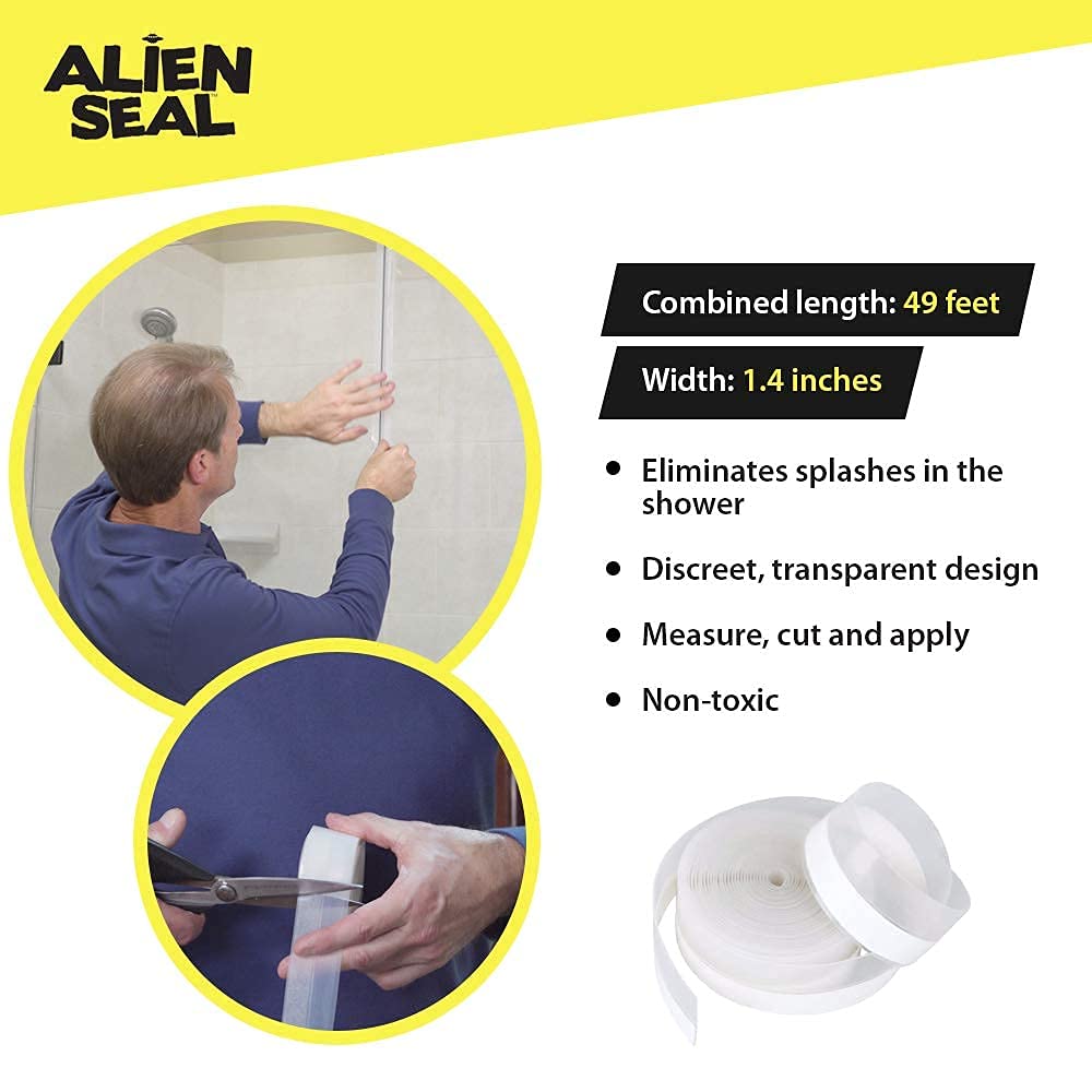 Alien Tape Flex-Flap technology closeup showing a tight seal on a frame for efficient insulation.