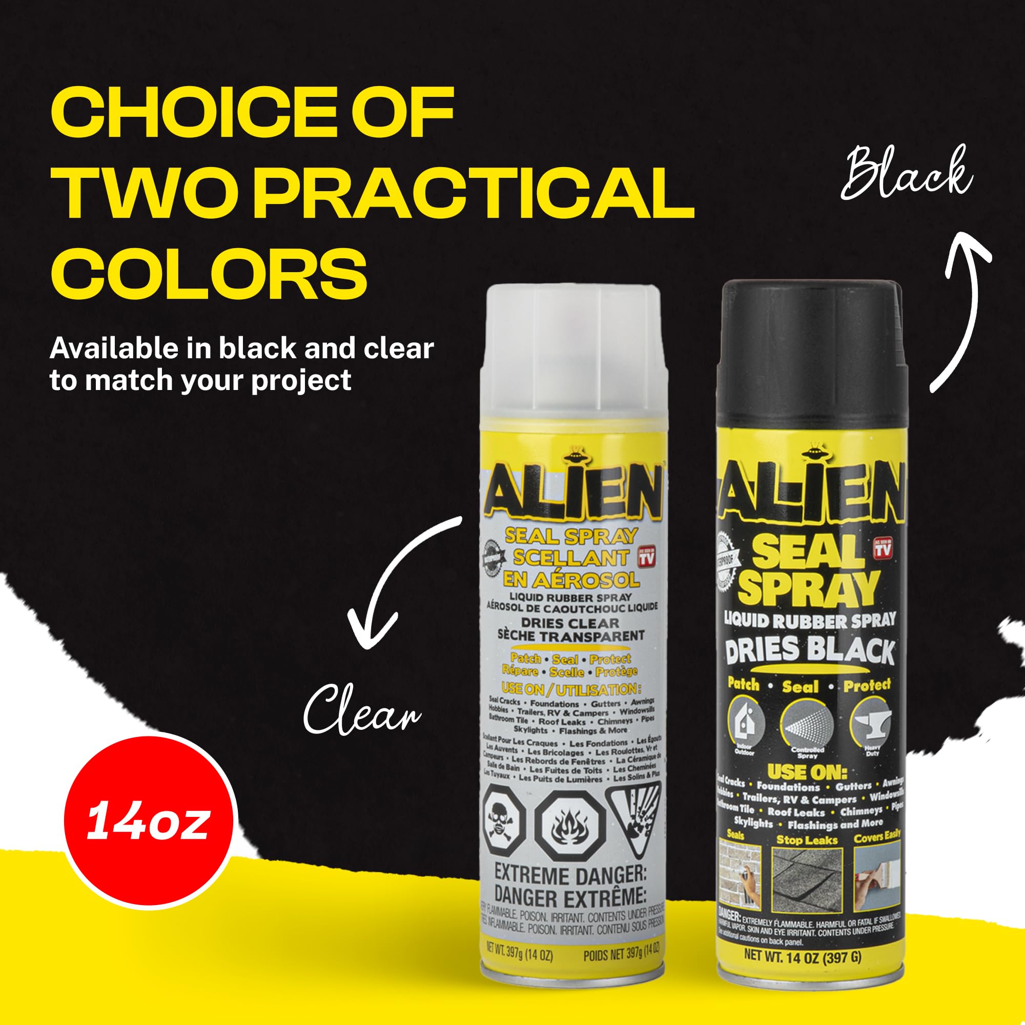 Alien Tape Sealant Spray bonding to plastic for sealing projects