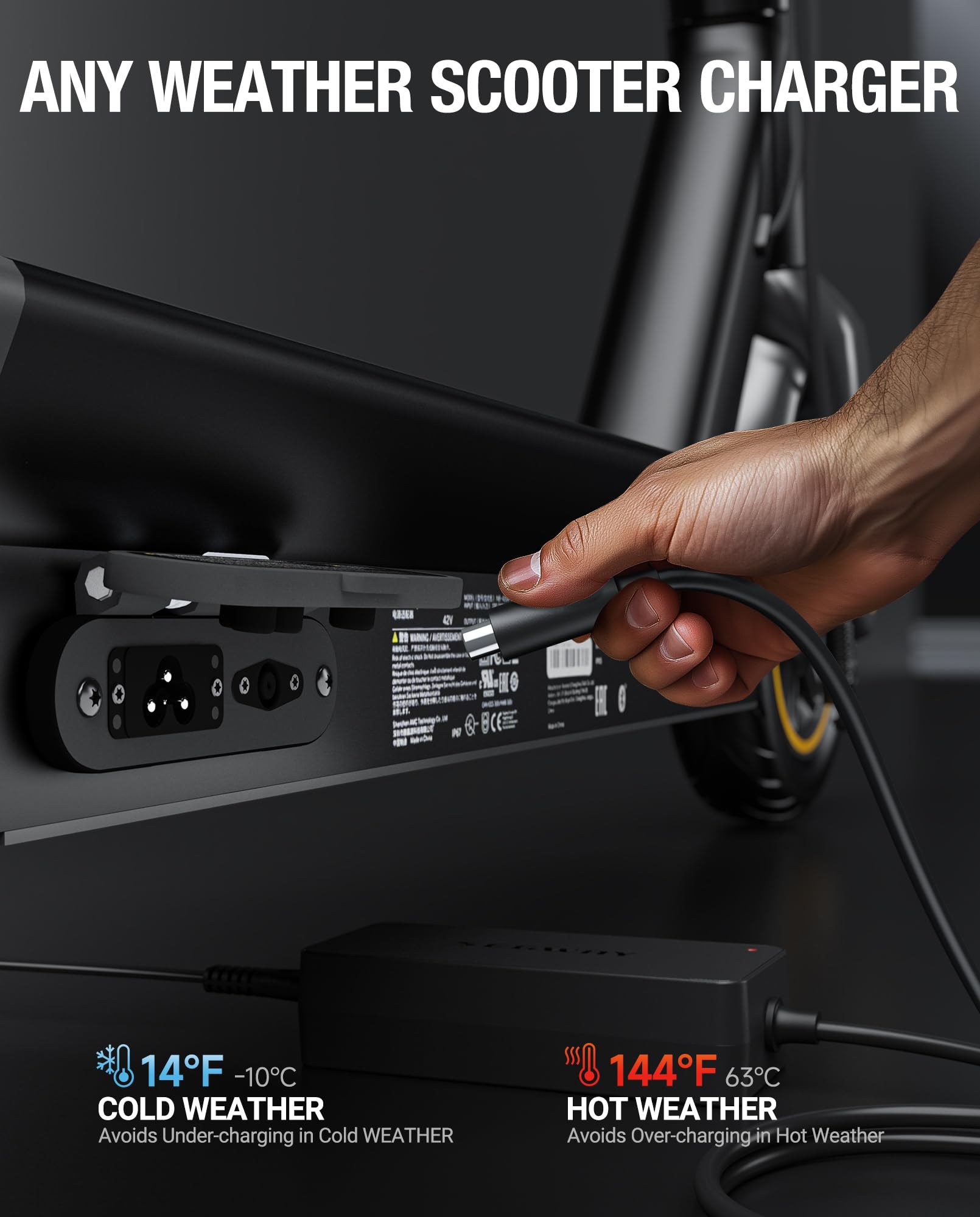 ALIENSX universal 100-240V input for worldwide charging
