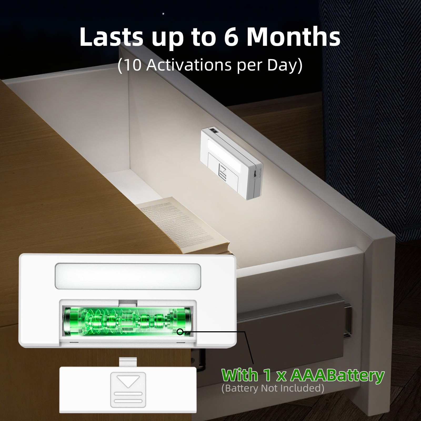 Alinana gun-safe light helps you locate items inside safely and quickly.