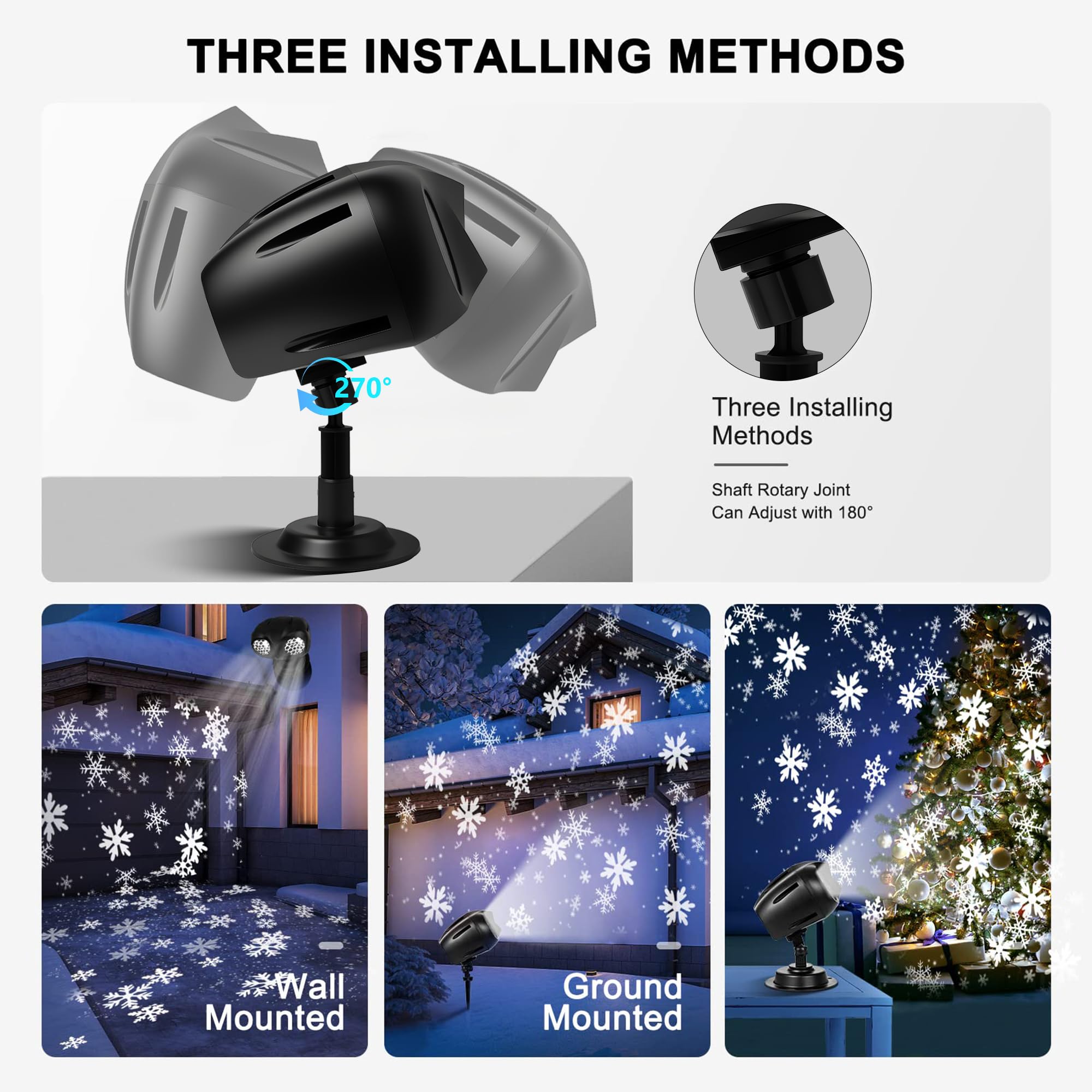 Alinkey IP65 waterproof housing withstands rain, snow, and frost.
