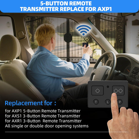 Alinwirsy remote installation with easy programming for quick sync with gate opener.