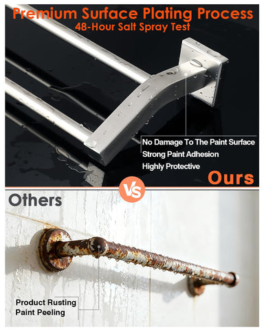 Alise versatile wall-mount towel rail fits bathrooms and kitchens