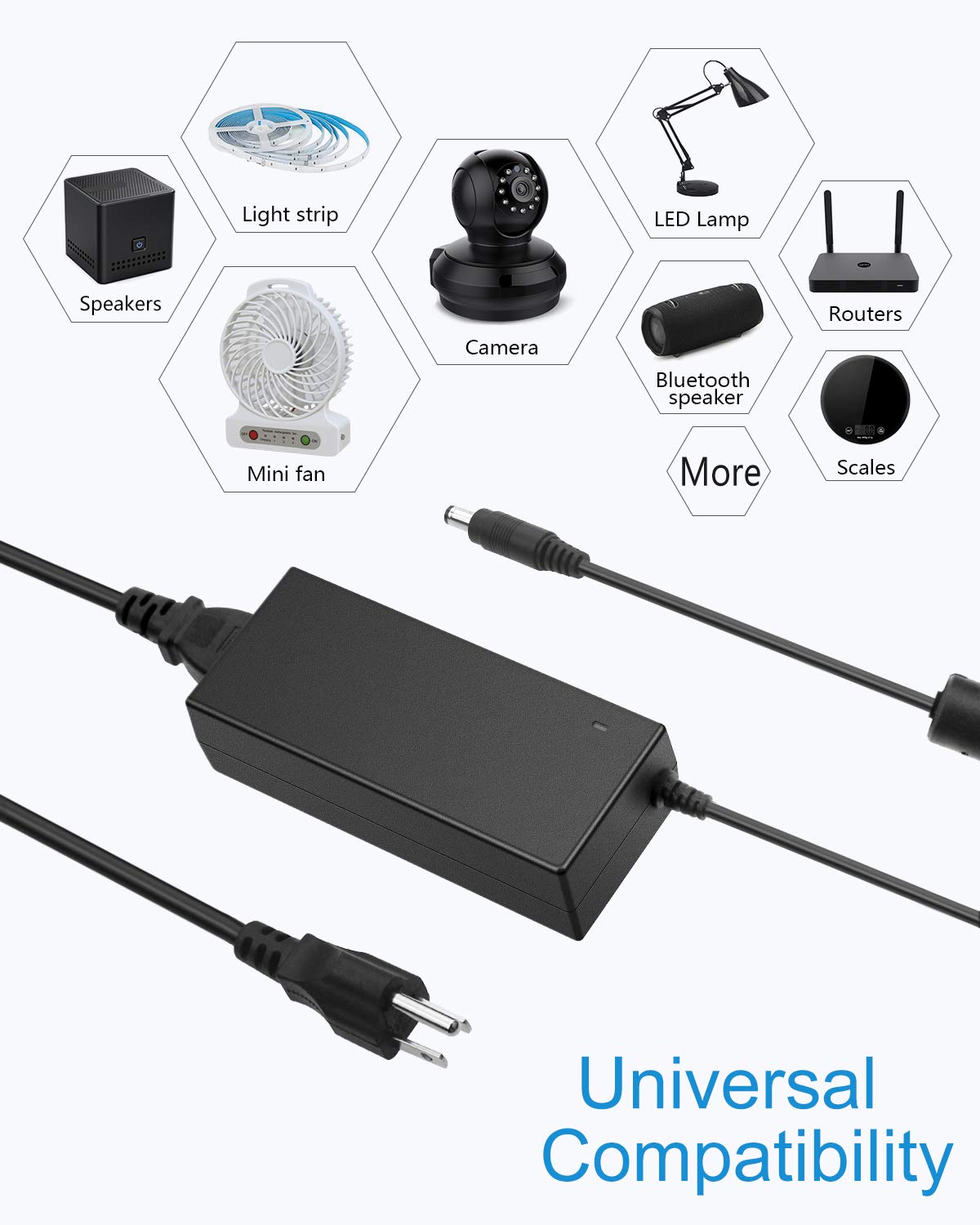 ALITOVE 36V power supply LED-strip use safely powering lights.