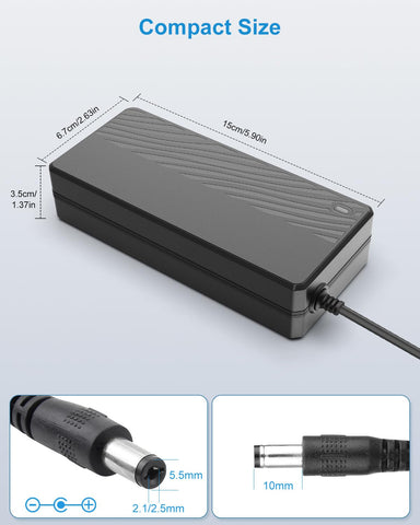 ALITOVE 5V 15A output jack 5-5x2-5mm ensures broad compatibility
