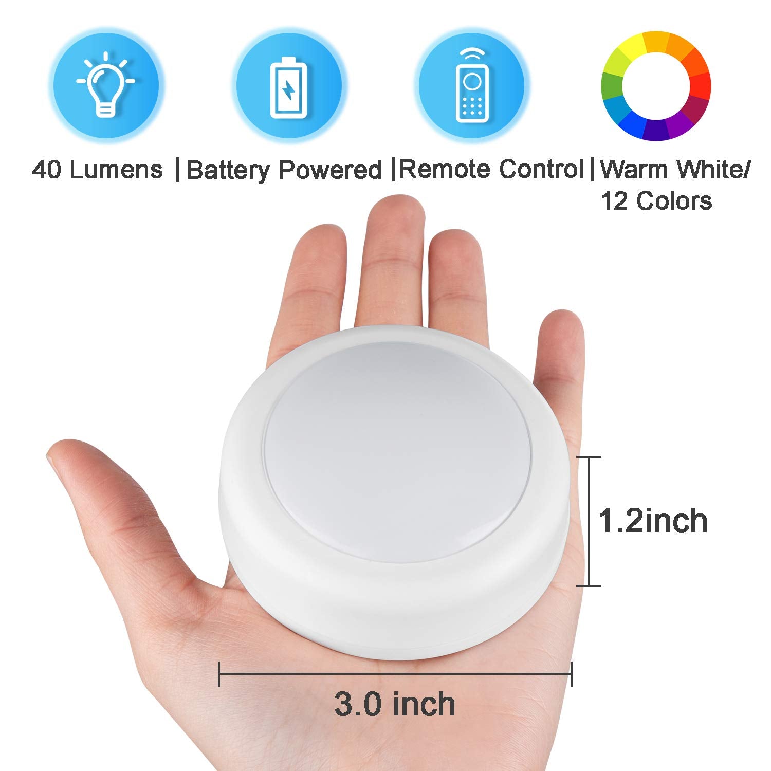 Alivation color-changing LEDs offering 13 color options for mood lighting.