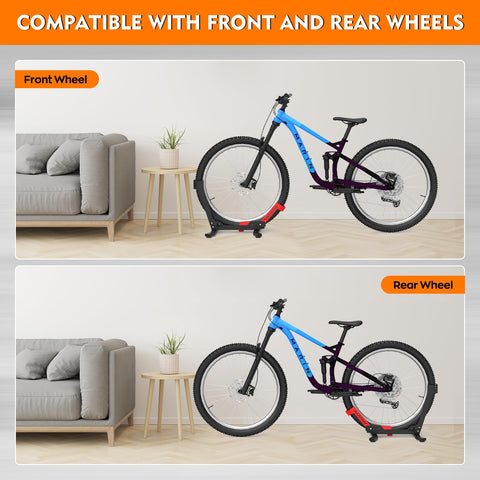 ALIXUEQIN bike stand floor fits 24-29 inch bikes.
