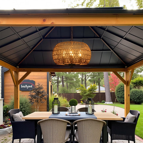 All Fortune boho outdoor lighting adds cozy ambiance for year-round entertaining