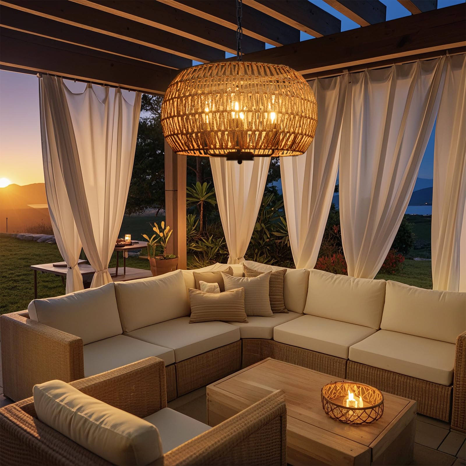 All Fortune gazebo mounting hardware included for versatile pergola or porch installations