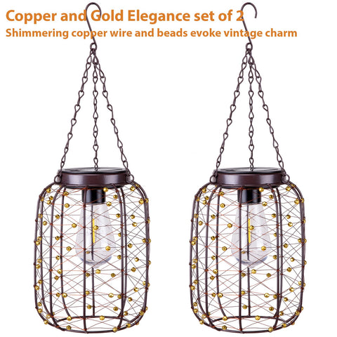 ALL FORTUNE lantern detail with gold beads adding luxurious ambiance